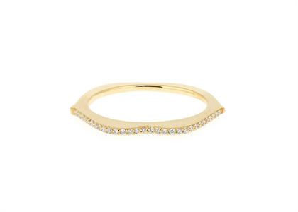 Dainty CZ Studded Ladies Ring